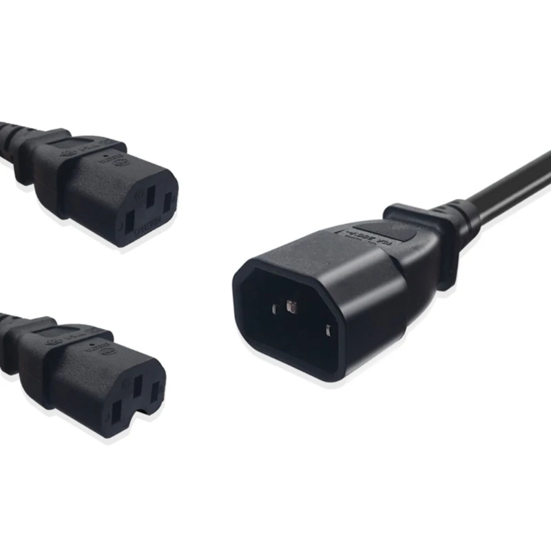 Cable eficiente macho a Cable C14 a C7 Cable alimentación práctico PVC para habitación