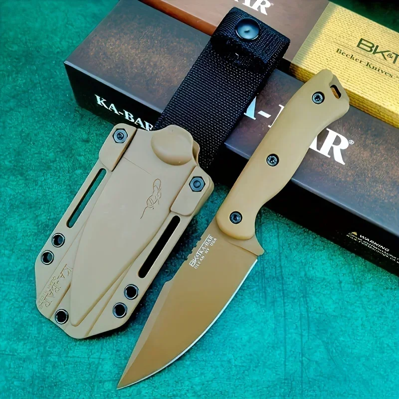 

BK18 High Hardness D2 Steel with Nylon Fiberglass Handle Outdoor Travel Hunting Jungle EDC with Sheath