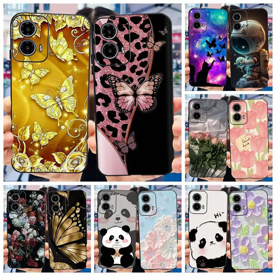 Lovely Printing Case For Motorola Moto G34 XT2363-2 Soft Silicone TPU Back Cover For MotoG34 G 34 5G Phone Cases