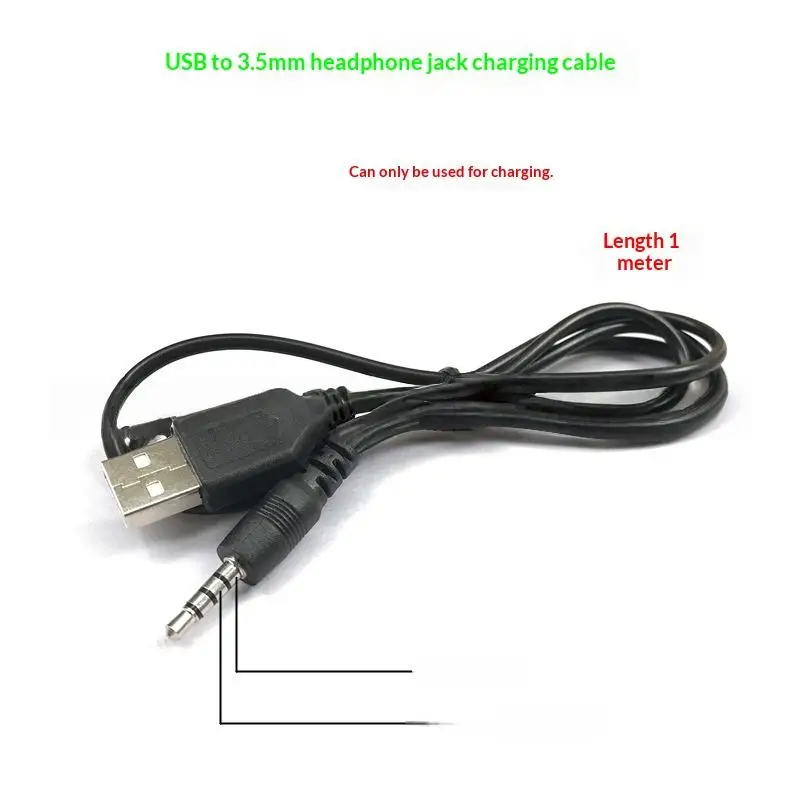 3.5mm Jack Fast Charging Cable For Vnetphone V6/V4 PRO FBIM Motorcycle Helmet Intercom Headset Accessories