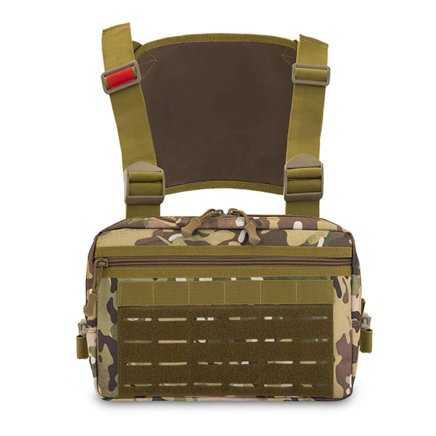 Custom Tactical Chest Bag Durable Wilderness Camping Tactical Vest Bag For Mens Sports Camouflage Backbag Tactical Backpack