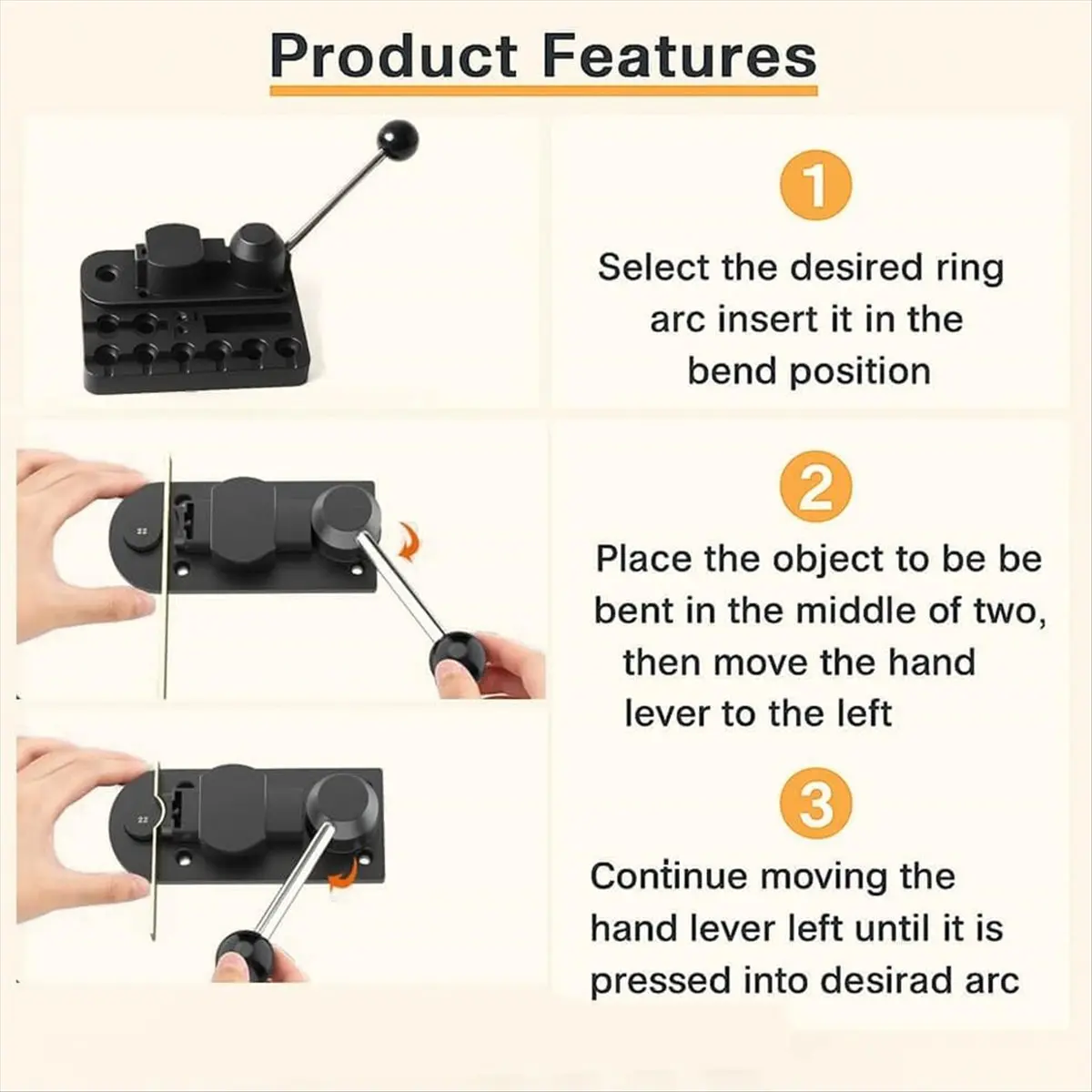 

Набор инструментов для гибки колец A40T с регулируемыми матрицами - Инструмент для гибки проволоки для изготовления колец-ложек, для создания мягких украшений из меди