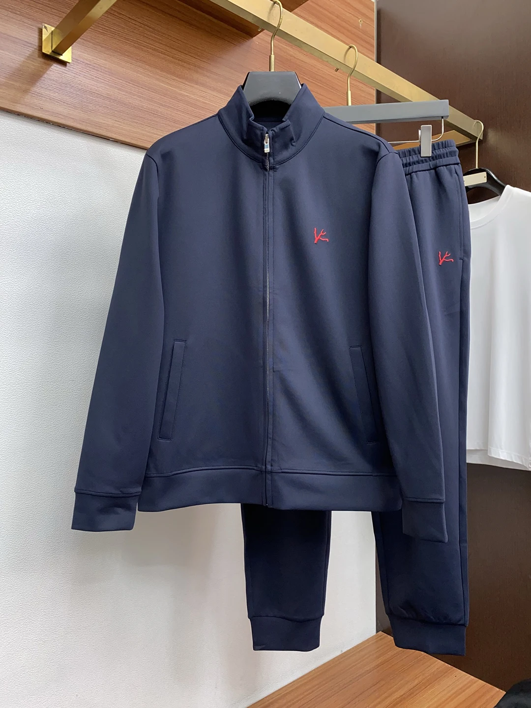 BLLIYOSS 스포츠웨어 세트 면 남성용 2025 FW 두꺼운 스포츠 캐주얼 지퍼 고품질 자수 M-3XL 구김 방지 올드 머니