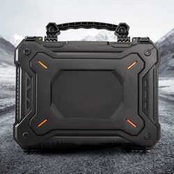 Tool Box Hard Carry Case Bag Waterproof Safety Carrying Case PU Portable Tools Suitcase Military Pistol Storage Bag & Foam Pads