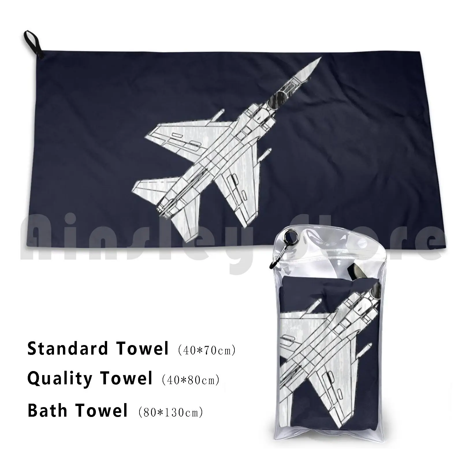 Mirage F 1 Fighter Plane Custom Towel Bath Towel Mirage F 1 Fighter Plane French Air Force