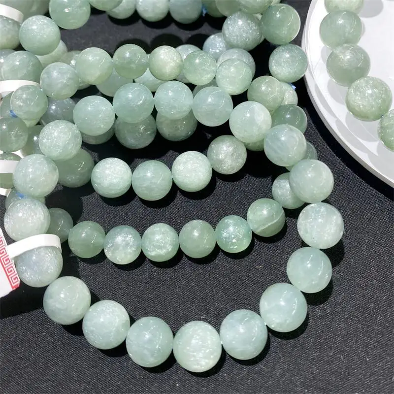 

Natural Green Blue Kyanite Bead Bracelet Women Fashion Charm Crystal Healing Energy Gemstone Yoga Jewelry 9/10MM