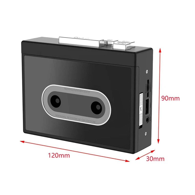 B03B-Cassette Player Full Stereo Sound U Disk DC 5V 128KPS USB2.0 Binaural Sound Tape Player For Music Language Learning Home