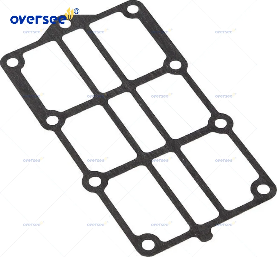 Oversee 66T-41114 Gasket Outboard Exhaust Outter Cover For Yamaha 2T Parsun Hidea Seapro HDX etc 66T E40X; 66T-41114-A0
