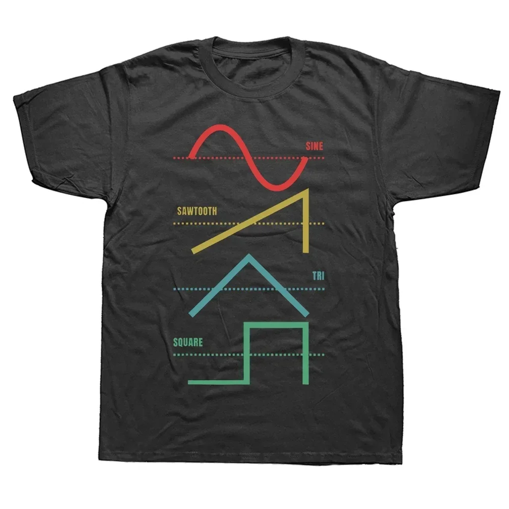 Camiseta de algodón Vintage para Dj, ropa de calle Retro, analógica japonesa, sintetizador de música electrónica, máquina de tambor, moda