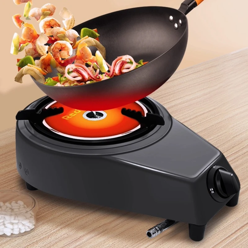 

Инфракрасная плита с одной конфоркой, сжиженный нефтяной газ, натуральная плита, уличная походная плита, ветрозащитная, быстрый нагрев, энергосберегающая, антикоррозийная