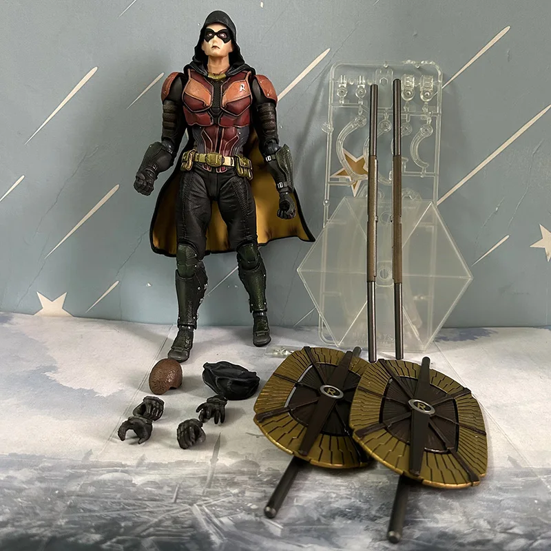 Play Arts Arkham Knight Nr.2 Batman Robin Actionfigur PVC Sammlerstück Batman Auf Lager Modell Spielzeug Geburtstagsgeschenke 26CM – Detail 5