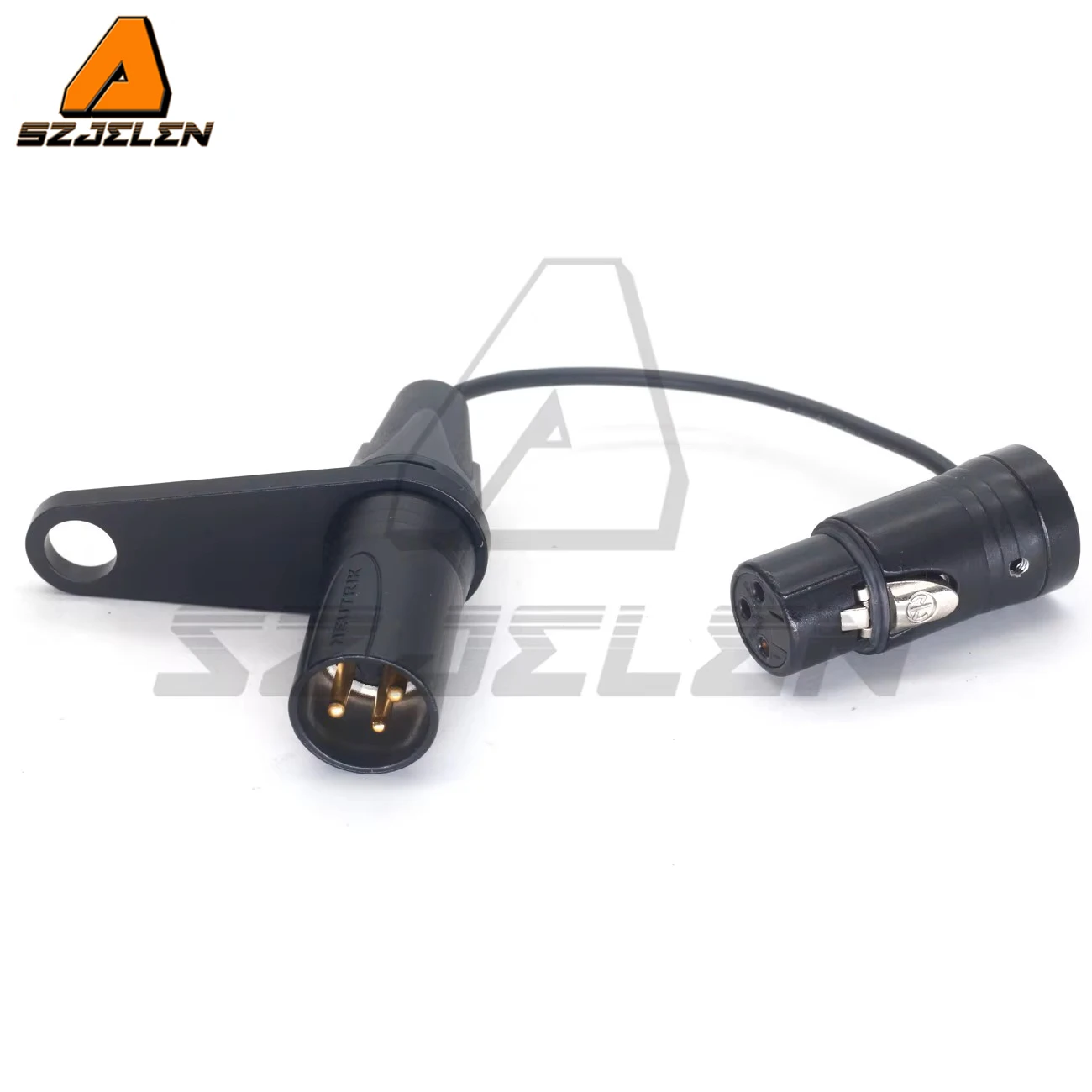 Low-Profile Xlr Connector Bracket All Black Metal Retaining Ring QAT-ECO Xlr Co…