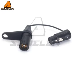 Low-Profile XLR Connector Bracket All Black Metal Retaining Ring QAT-ECO XLR Connector Bracket for Boompoles 1PCS