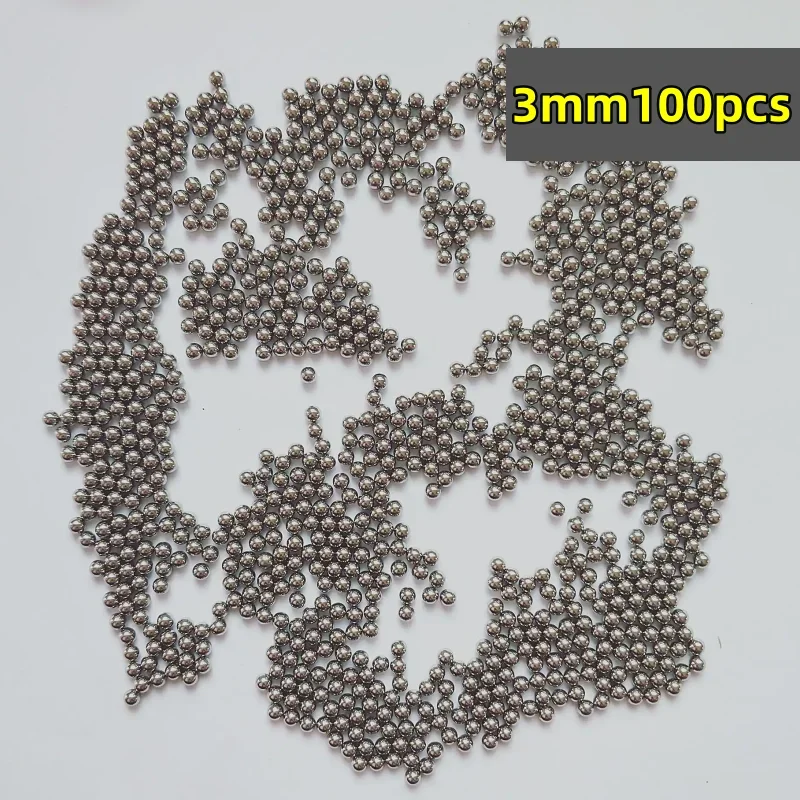 3mm 4mm  5mm 6mm 100 Slingshot Impact Ammunition Steel Ball Hunting Steel Ball Slingshot High Carbon Steel Slingshot Catapult