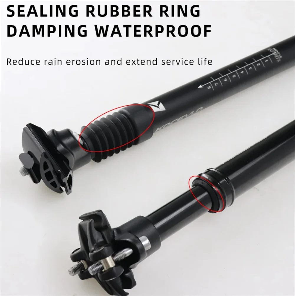 KOCEVLO Seatpost Suspension Dropper Mtb 27.2 Bicycle Seat Post Hanging Saddle Tube 31.6 With Shock Absorber Saddle Mountain Bike