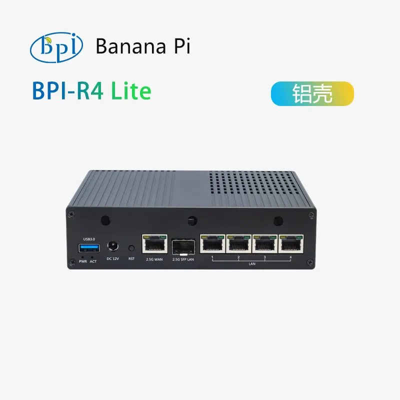 Banana Pi BPI-R4 Lite Metal Enclosure, Compatible with Banana Pi BPI-R4 Lite Development Board