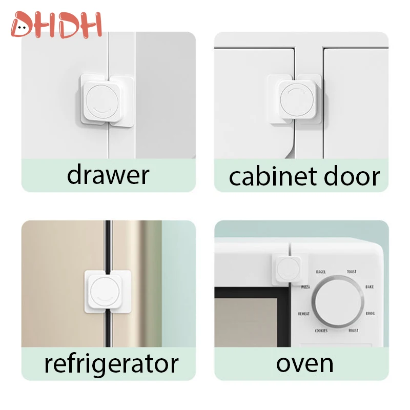 1-10 قطعة قفل أمان الطفل متعدد الوظائف لفرن خزانة الميكروويف درج خزانة الثلاجة أثاث سلامة الأطفال