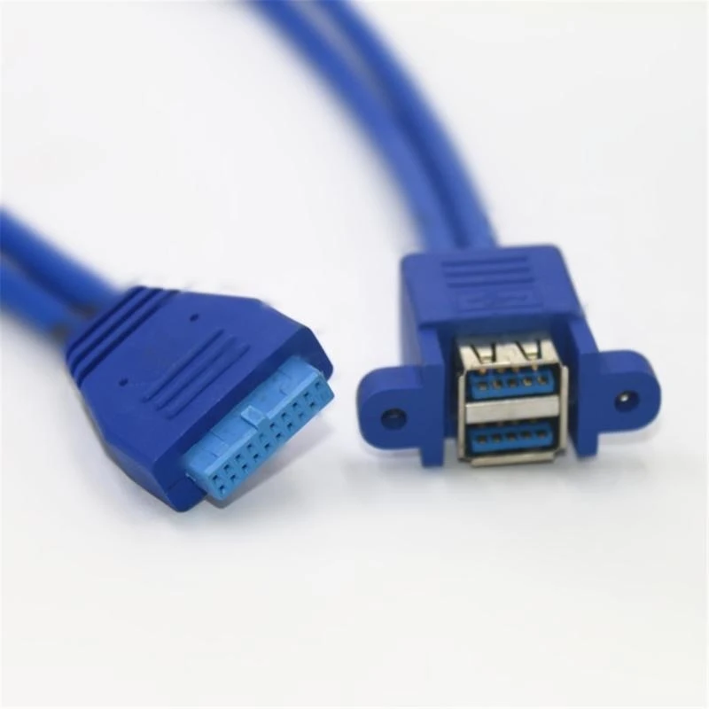 Cavo Adattatore Extension Extension da 20Pin USB Connettore doppio USB3.0