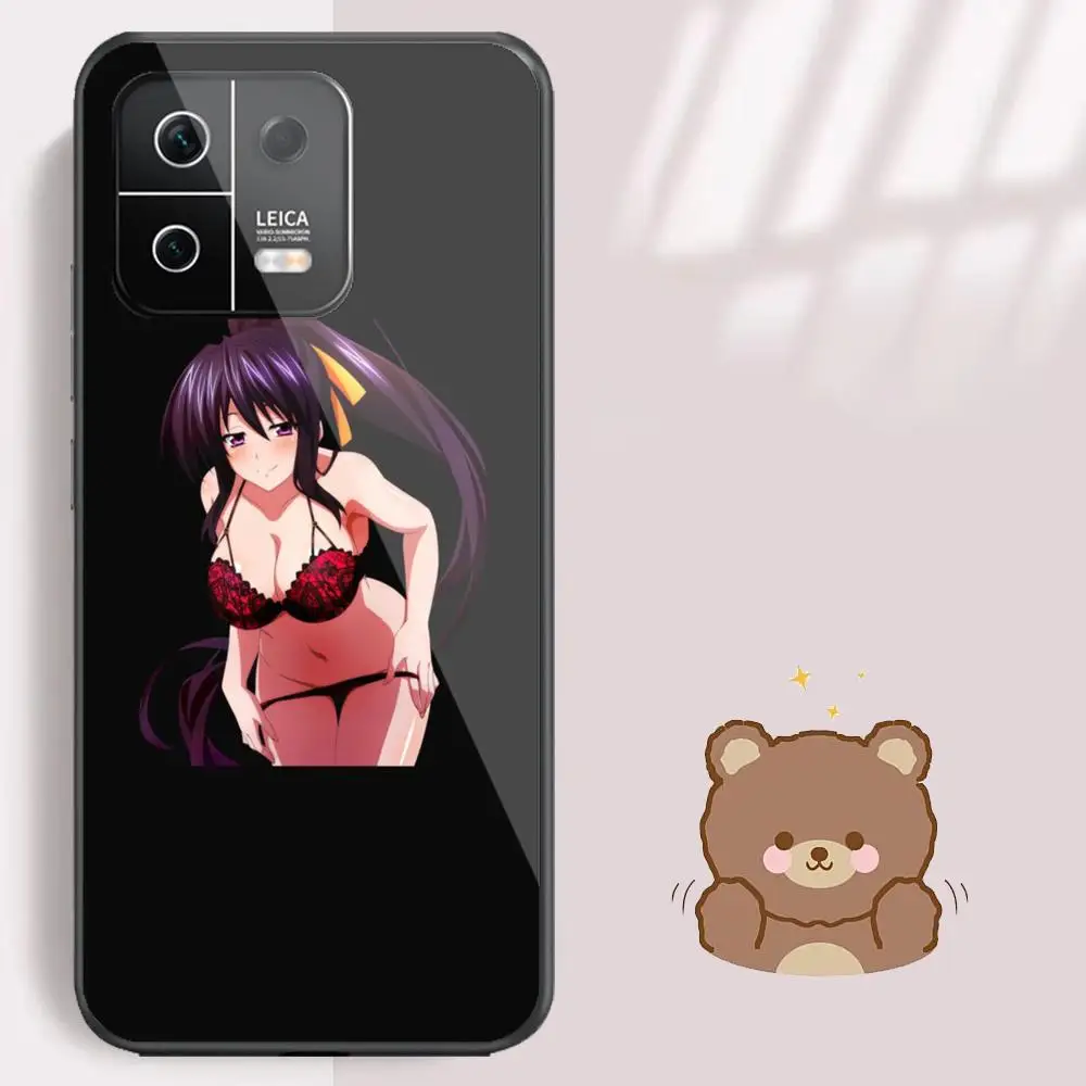 

H_high S_school DxD Phone Case For Xiaomi 14 Ultra 14 13T 13Pro 13 12T 12 11T 11i 11 Black Glass case