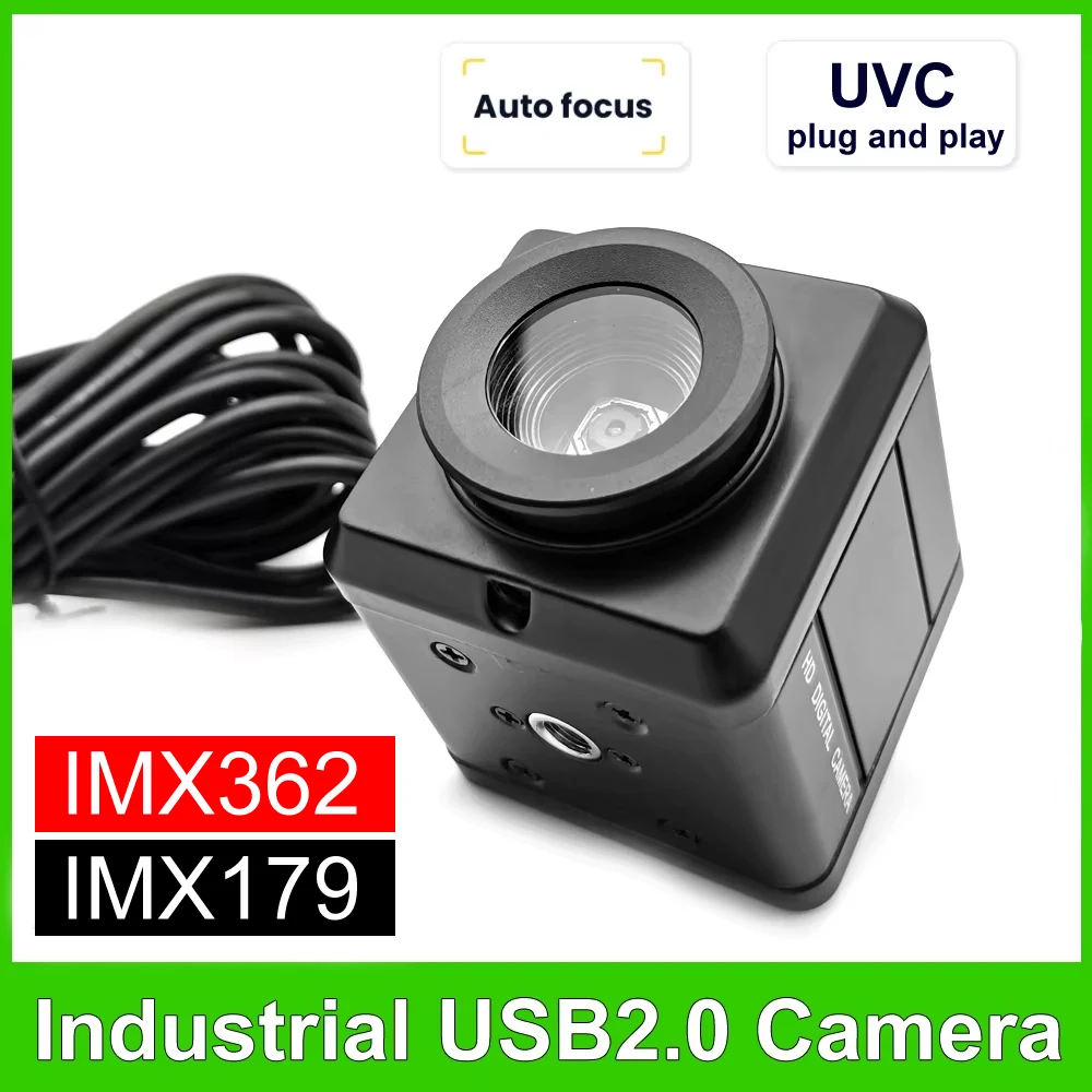 

12-мегапиксельная веб-камера CCD IMX362 Датчик с автофокусом 4K 8MP IMX179 ПК USB-камера для прямой трансляции OTG UVC Plug and Play для сканирования документов