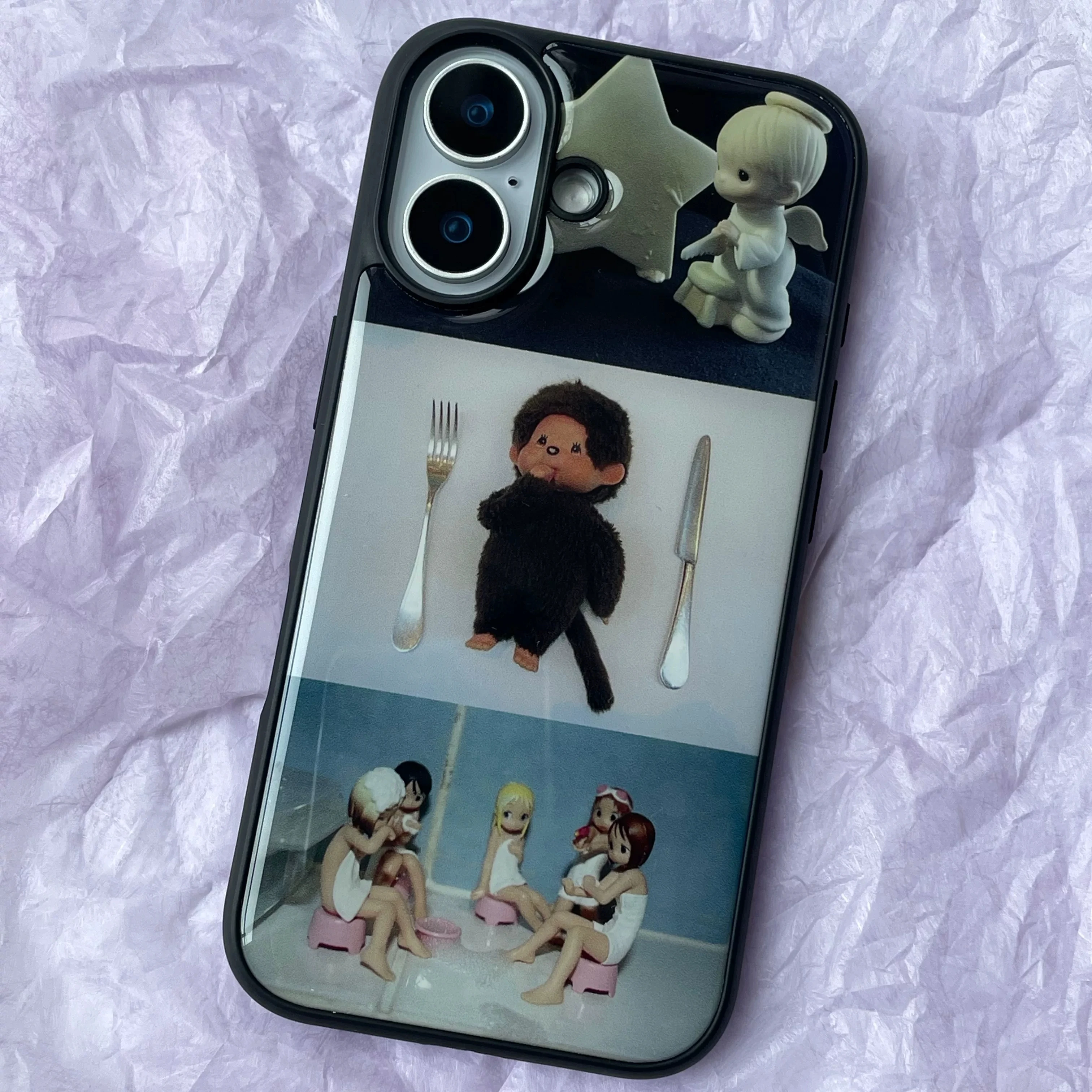 เคสโทรศัพท์ลายคอลลาจ M-Monochi - Phone Cases Kawaii บทวิจารณ์และราคา