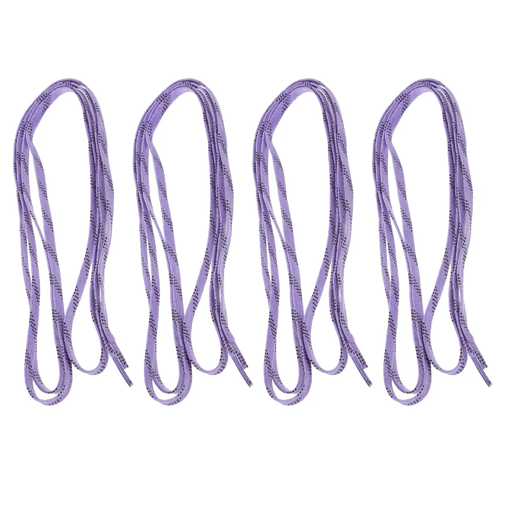 

2 пары шнурков для хоккейных коньков, износостойкие полиэстеровые плоские шнурки, длинные прочные замены для хоккейной спортивной обуви, кроссовки