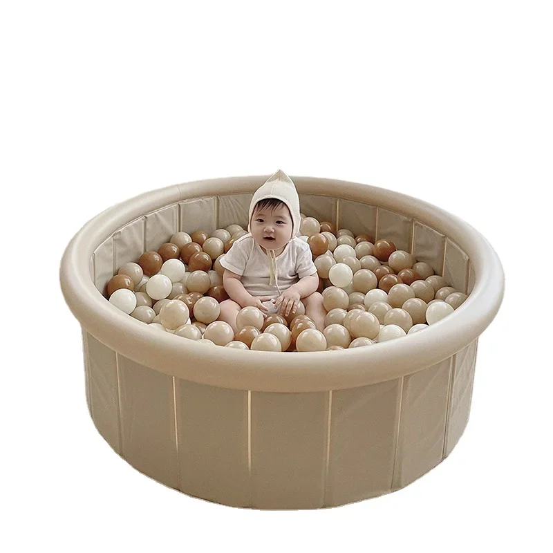 Playable Sand and Water Baby Ball Pool -Inflatable Children's Ocean Fence Indoor Household Thickened Bobo Pool Fun Toys for Kids