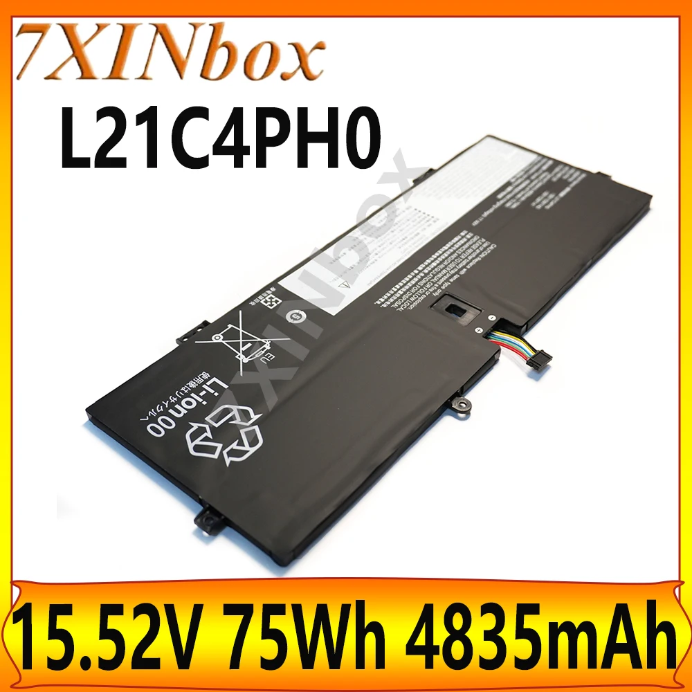 

7XINbox L21C4PH0 L21B4PH0 L21D4PH0 15,52 В 75 Втч 4835 мАч Аккумулятор для ноутбука Lenovo Yoga 9 14IAP7 82LU 14IRP8 9i 14 2022 G8 2023