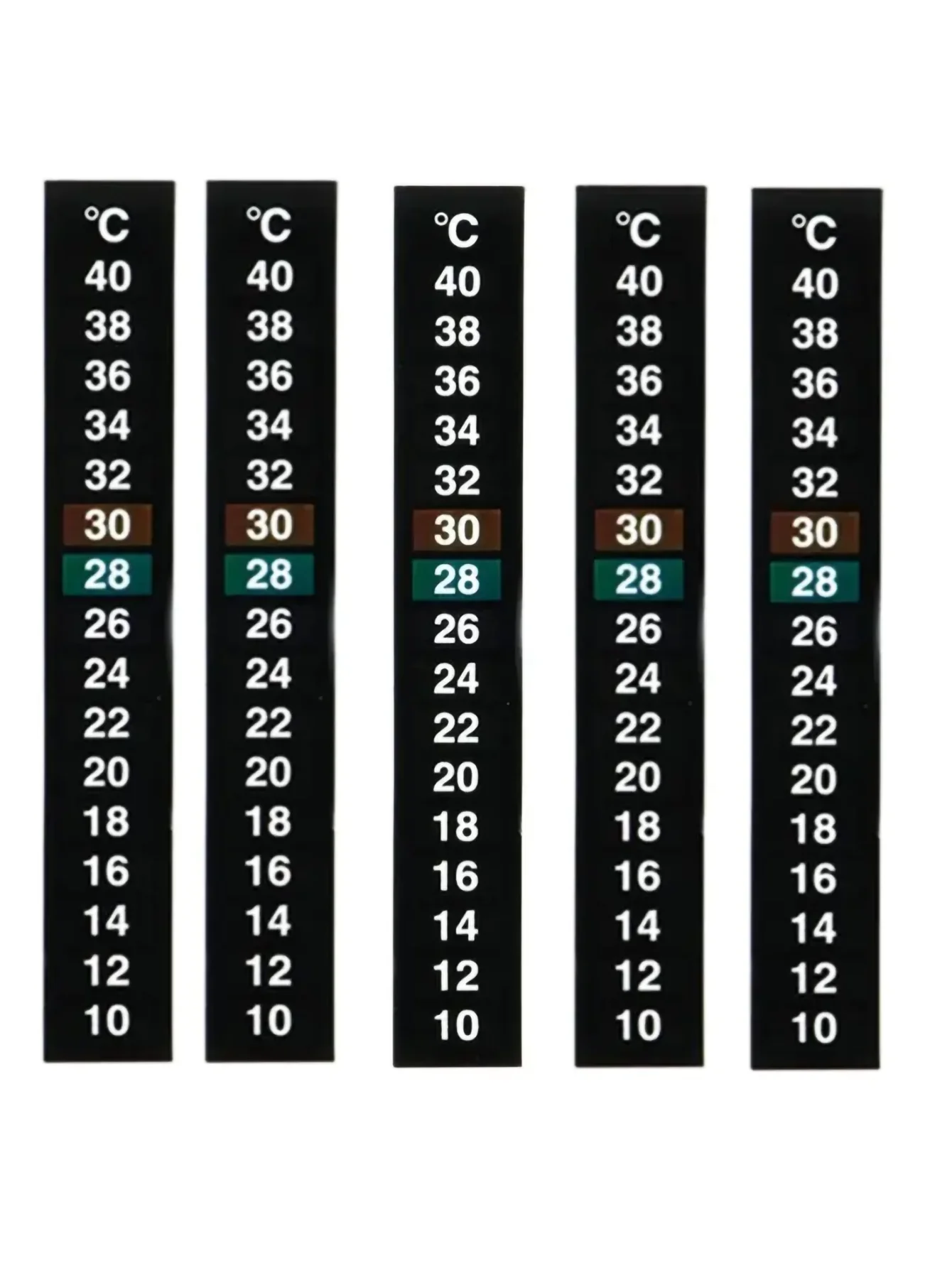 1pcs 10-40 ° C Aquarium Temperature Gauge Sticker Inductive Monitoring Fish Tank Special Water Temperature Sticker