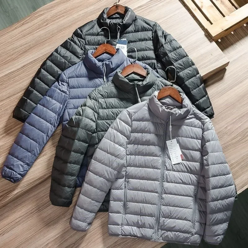 

Men's Lightweight Hooded Jacket, Casual, Warm, Solid Colors, Versatile for Winter, Business Casual
