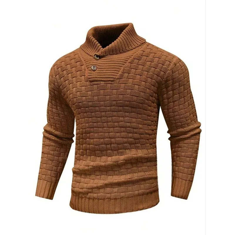 Fashion Mens Knitted Pullover Sweater Round Neck Winter Warm Clothing