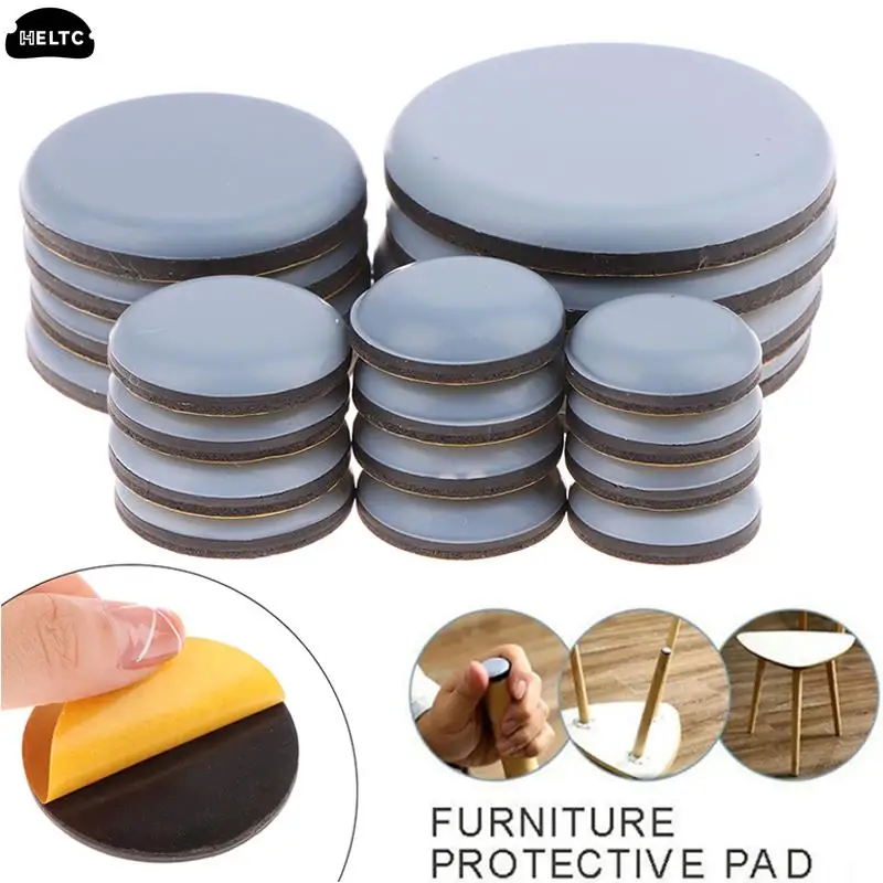 4/8Pcs Furniture Sliders Pads Sliding Block Table Chair Leg Mat Floor Protector For Hardwood Rug PTFE Furniture Legs