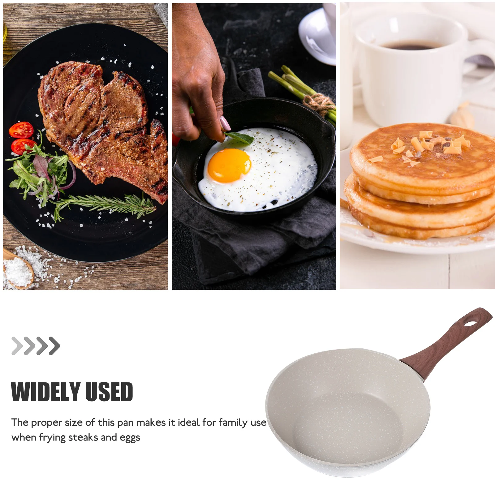 

Non Stick Pan 20CM Nonstick Medical Non Stick Fry Pans Stone Pancake Griddle Cookware Flat Bottom Kitchen Ware