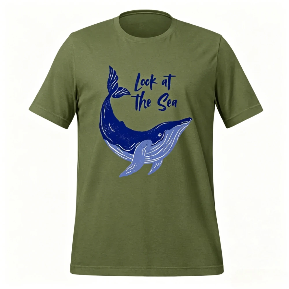 Kijk naar het Sea Whale T-shir - Summer Clothing Looks recensie en prijs