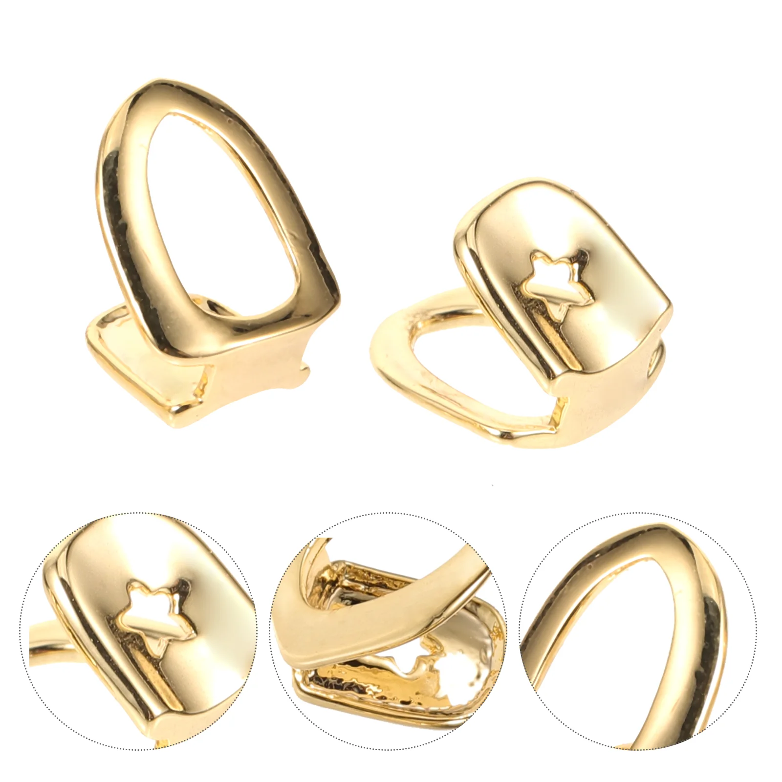 2 Pcs Single Tooth Jewelry Denture False Teeth Shiny Mouth Grill Cosplay Grills for Your Kids