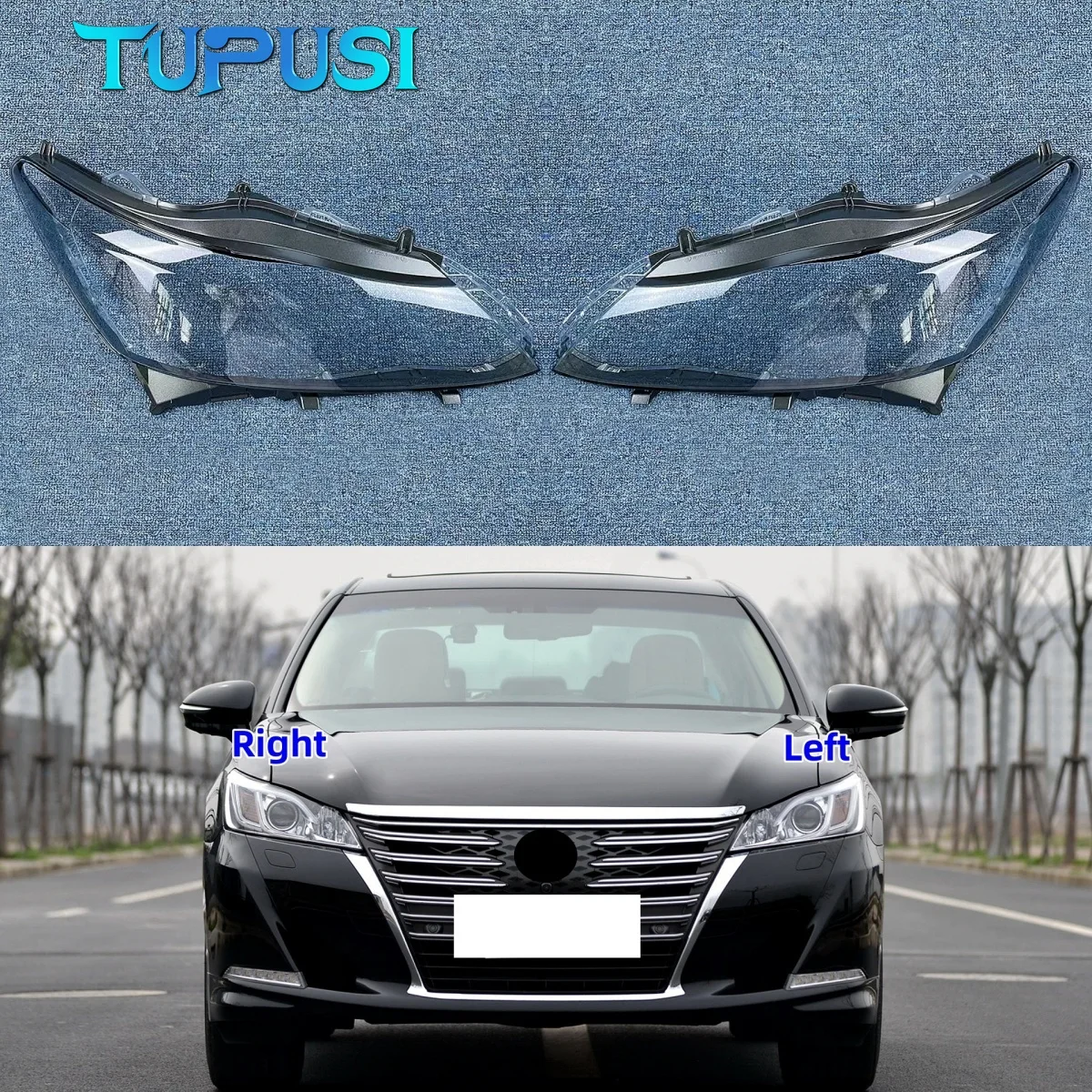 

For Toyota Crown 2015 2016 2017 2018 Headlamp Cover Lamp Shade Headlight Shell Lens Plexiglass Replace Original Lampshade
