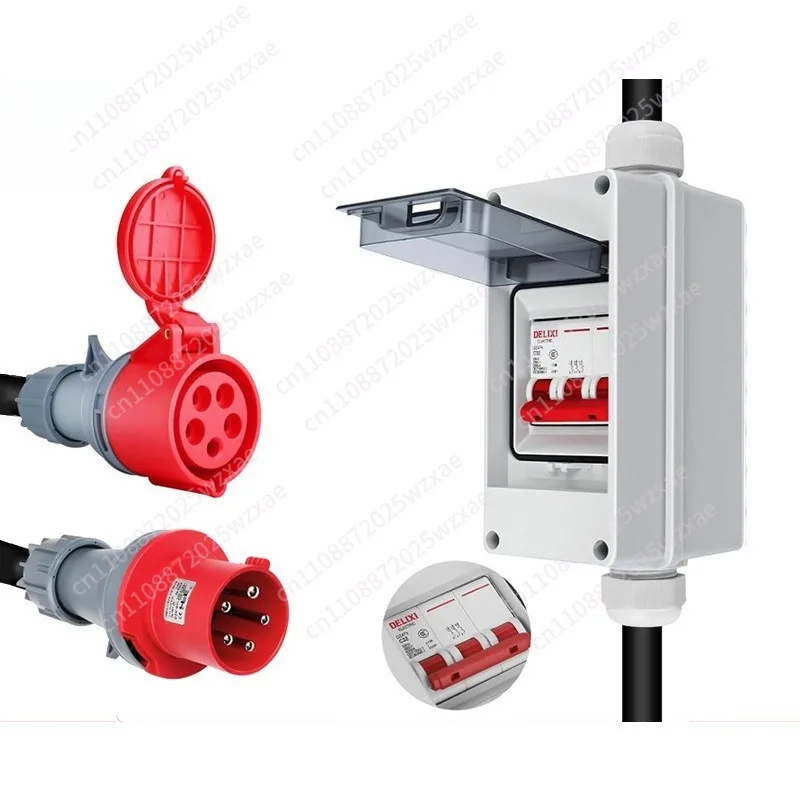 Industrial plug waterproof connector 3 pins 4 pins 5 pins 16A/32A/63A/125A aviation socket