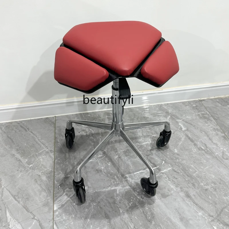 New Barber Shop Stool Beauty Salon Special Spinning Lift Pulley Big Work Chair Hairdressing Manicure round Stool