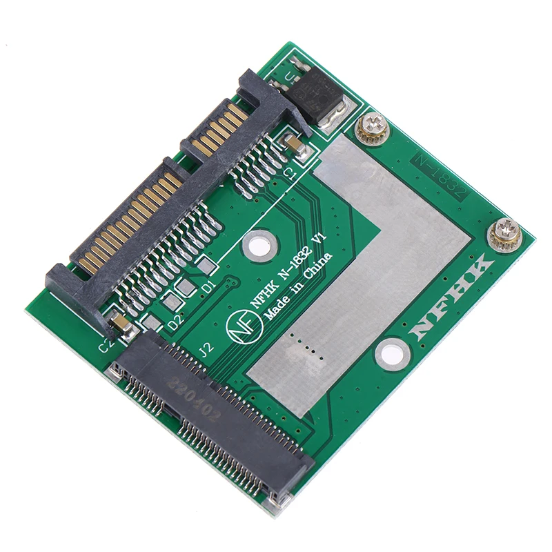 1PCS MSATA SSD To 2.5'' SATA 6.0gps Adapter Converter Card Module Board Supports Windows2000/XP/7/8/10, Vista Linux, Mac OS.