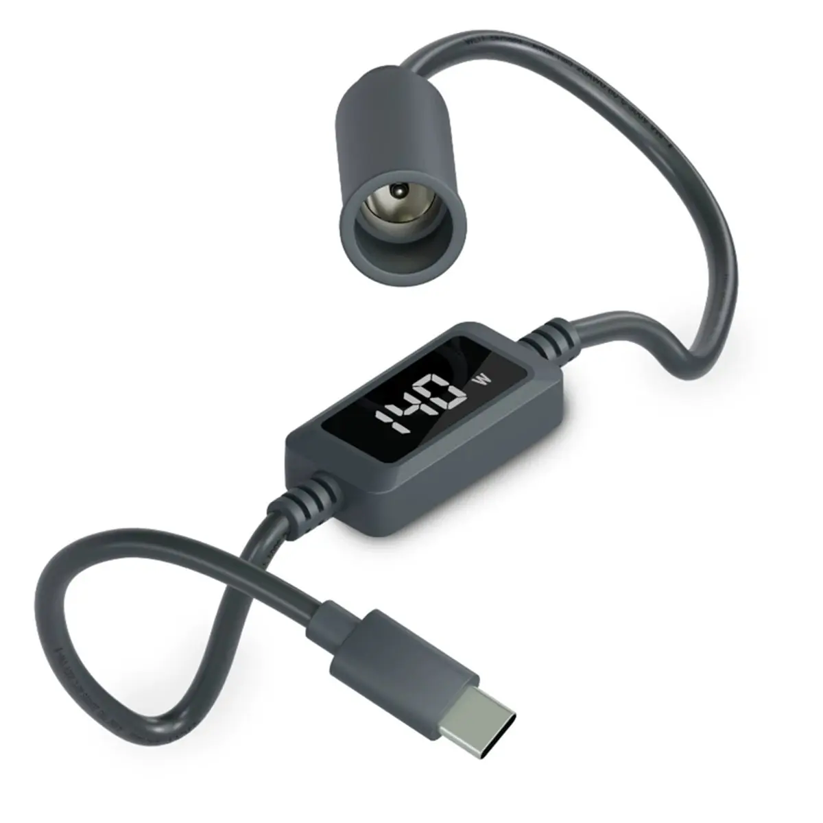 DT90 New For Mini 5521 Digital Display Conversion Cable, 100W, Overvoltage Protected Type-C to DC Female Adapter Cable.