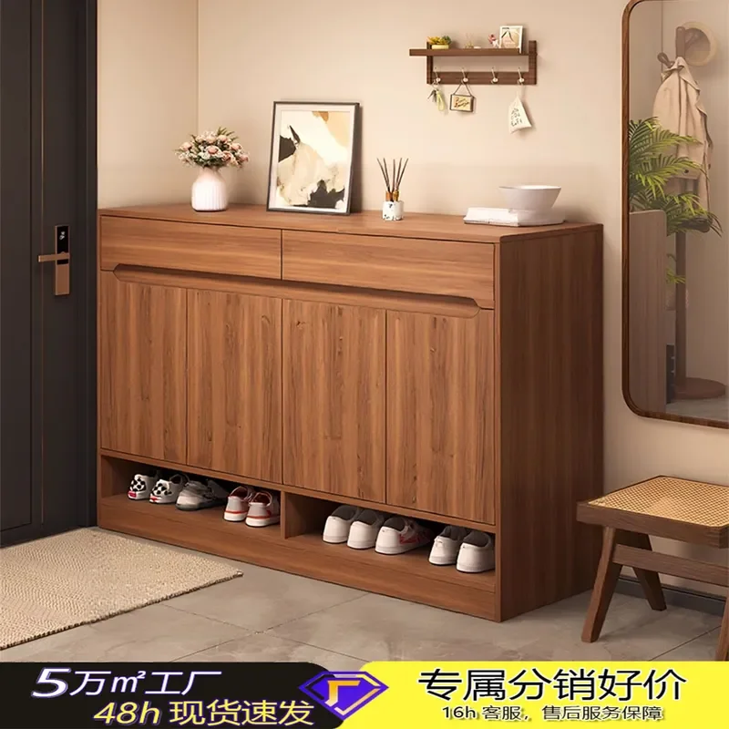 for Shoe Cabinet Large Capacity Shoe Rack for Home Entrance Porch Cabinet Partition Cabinet Antique Multi Layer Locker for