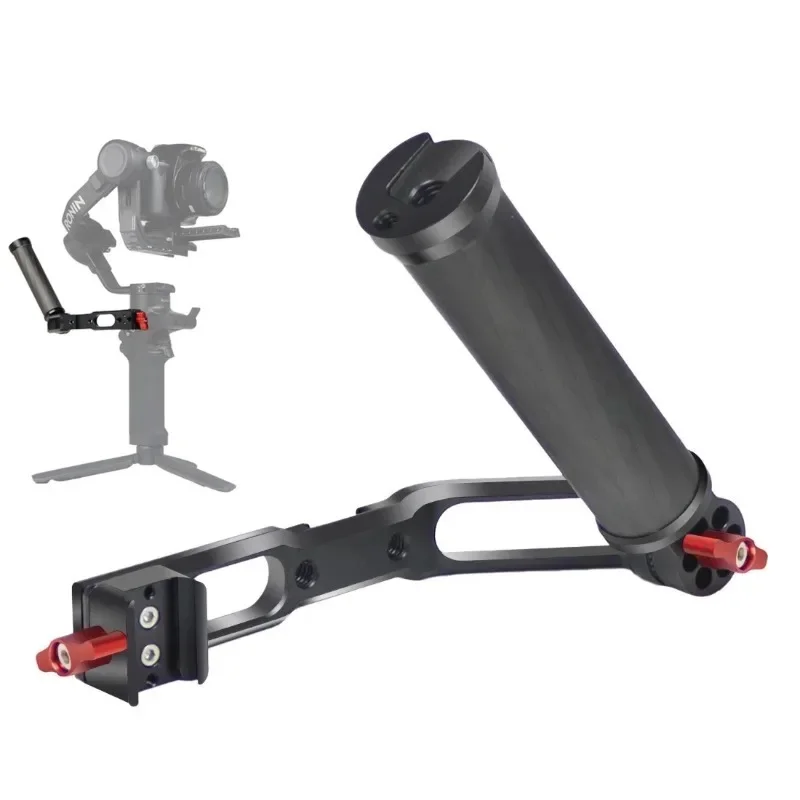 

Carbon Fiber L Bracket Handle Grip w/ Foldable Cold Shoe Clamp for DJI Ronin RS3 MINI RS2 RSC2 Handheld Gimbal Stabilizer Part