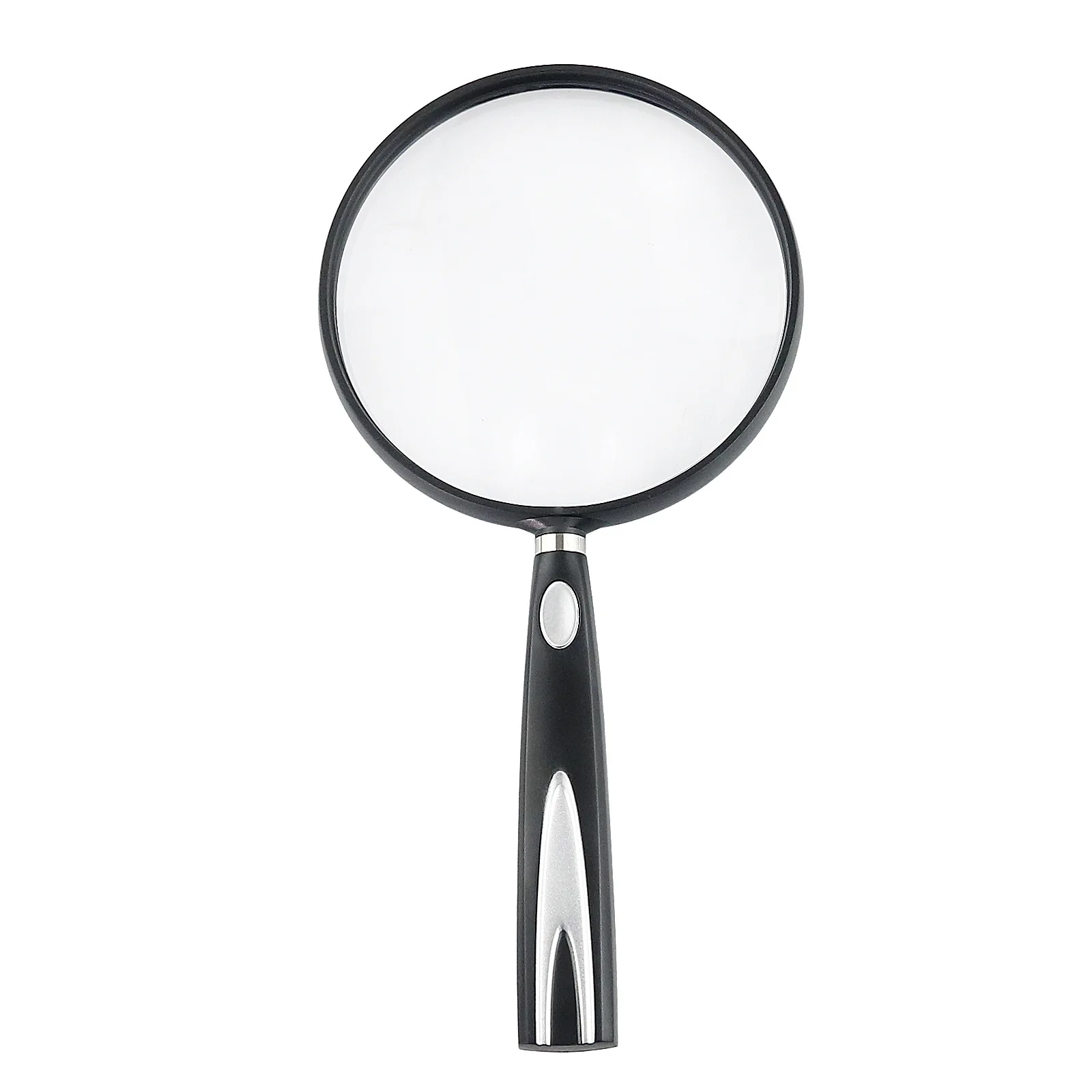 Handheld Magnifying Glass, Large Mirror, 4X High-Definition, Reading Newspapers for The Elderly, Acrylic Lens