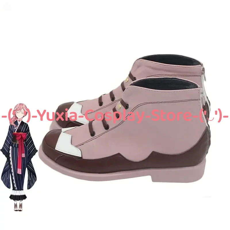 Yuxiacosplay! Hololive Takane Lui Buty do Cosplayu Anime Gra Postać Rekwizyt Skórzane Botki PU Halloween Karnawał Kostium na Imprezę