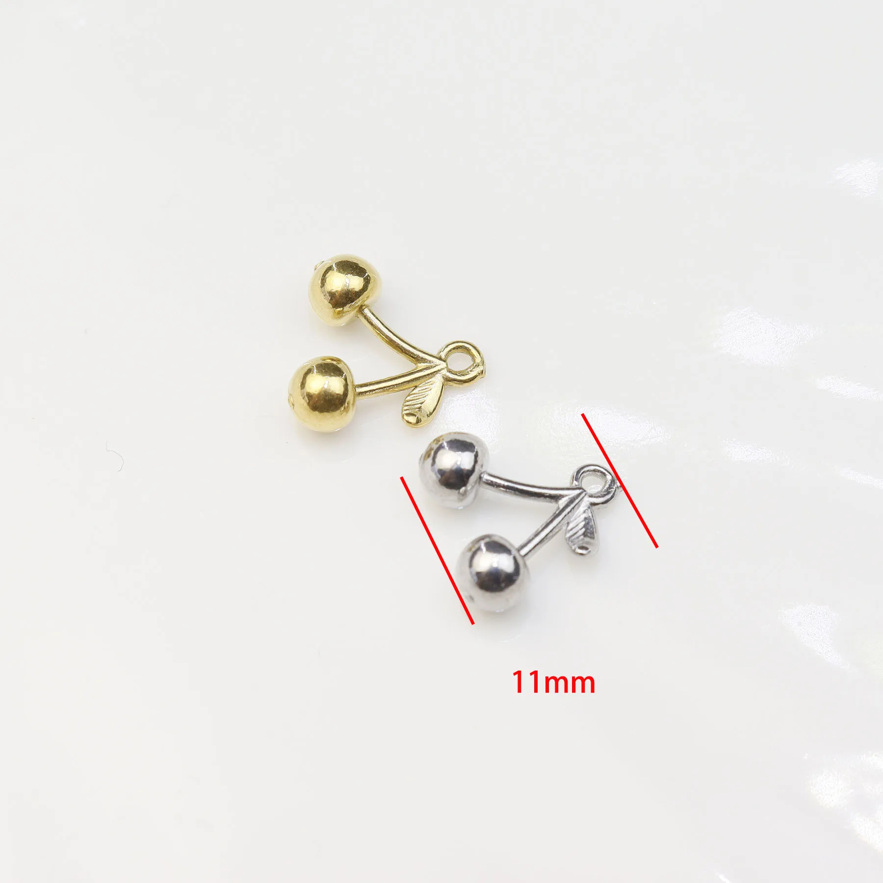5pcs Casting Stainless Steel Fish Rhinestones Charms Pendant Jewelry Accessory DIY Necklace Earrings Bracelets Vacuum PVD Plate view 6