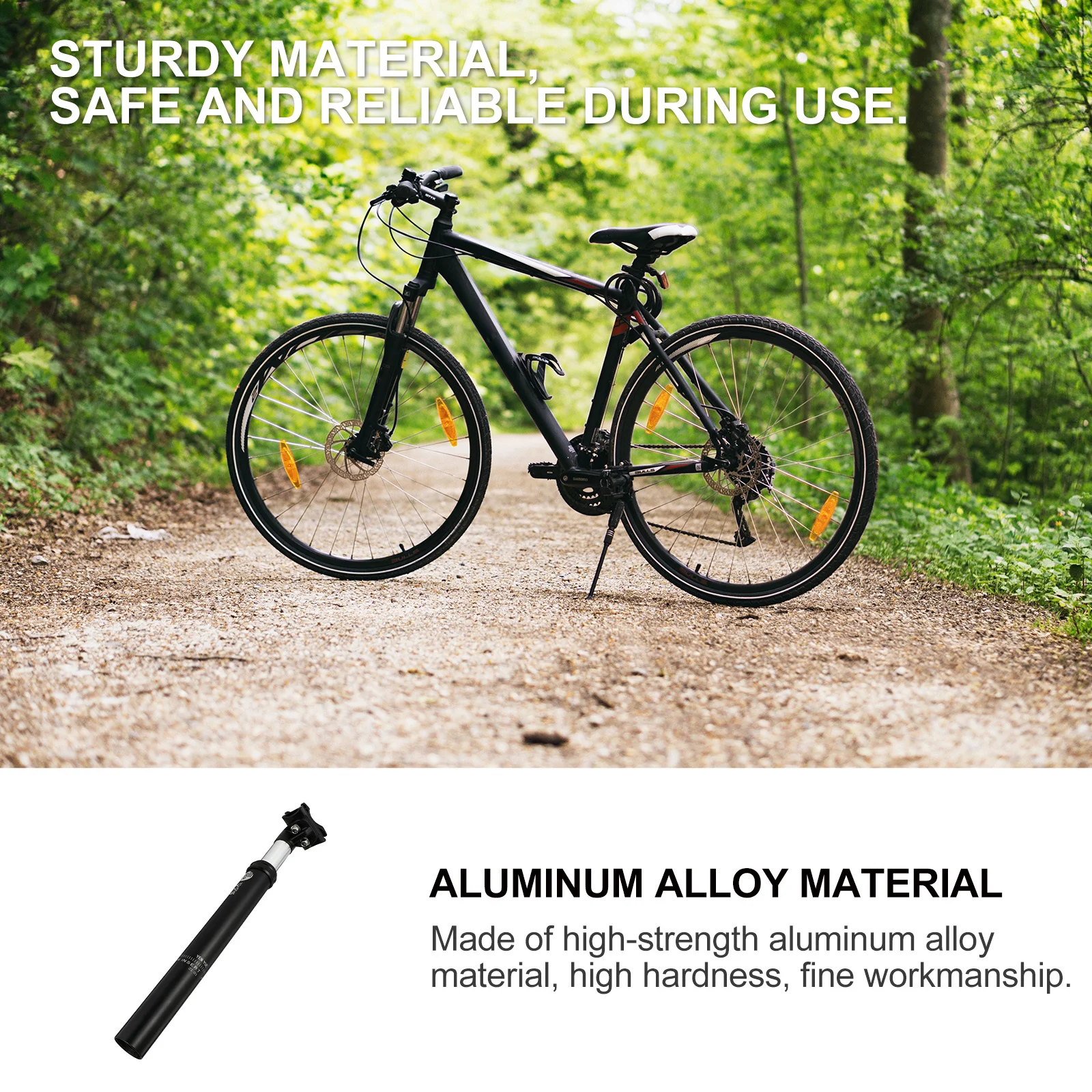 

Гидравлический амортизатор для велосипедного седла, регулируемая подвесная труба из алюминиевого сплава 31,6 мм, замена демпфера для горного и шоссейного велосипеда