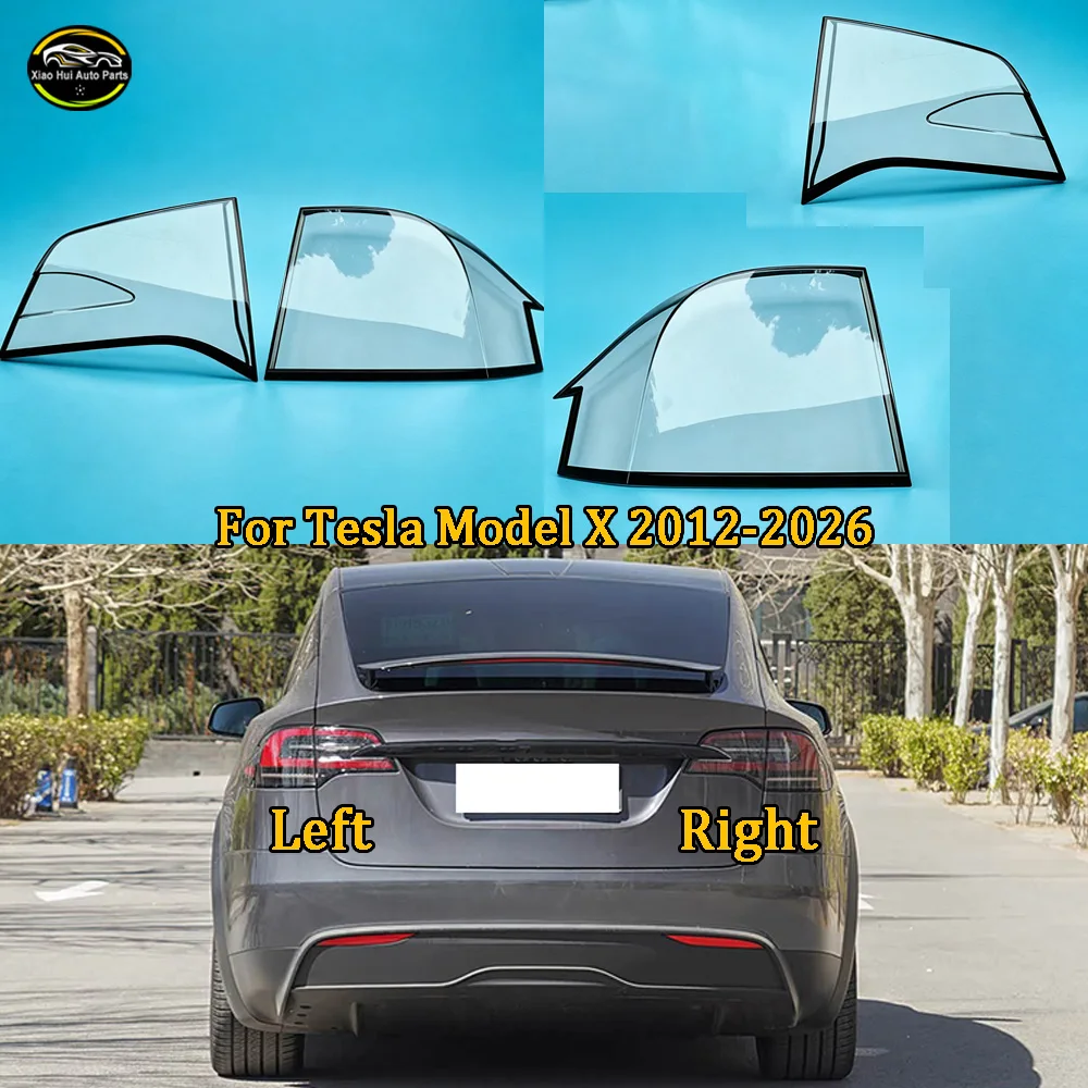 For Tesla Model X 2012 2013 2014 2015-2026 Rear Tail Lamp Cover Signal Parking Lights Shell Mask Replace Original Lampshade