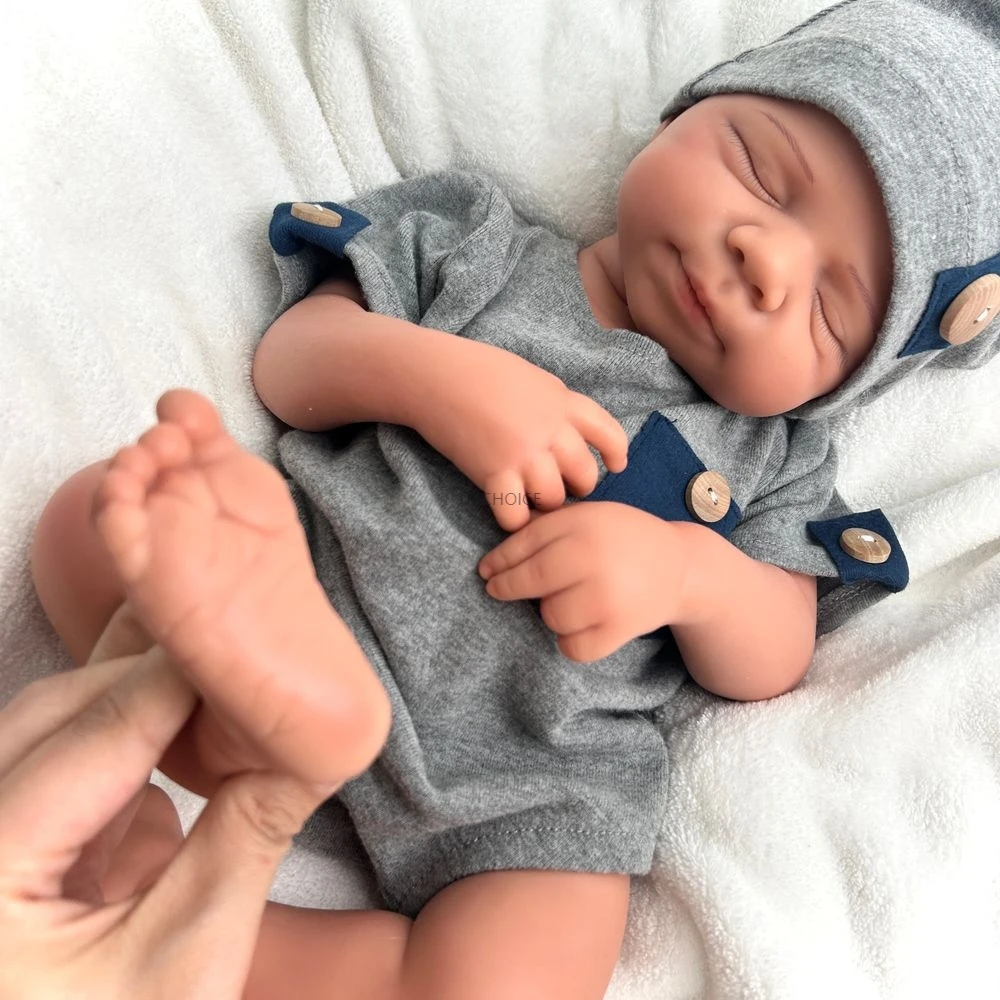 20Inch Lifelike Features Soft Silicone Reborn Baby Girl & Boy Washable Weighted Rebirth Doll for Hobbyists Anti-Stress Toy