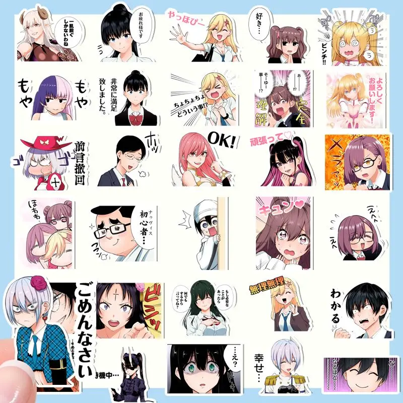 2.5 Dimensional Seduction Stationery Sticker 2.5 Jigen No Ririsa School Supplies Stickers RIRISA AMANO Printing MIKARI TACHIBANA