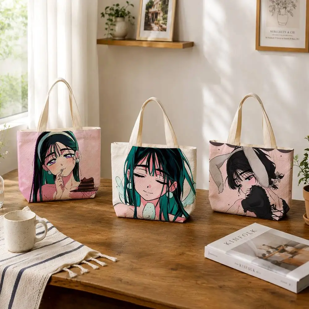 S-Sua A-Alien Stage Large Capacity Cotton Polyester Zipper Tote Bag Daily Shopping Shoulder Handbag